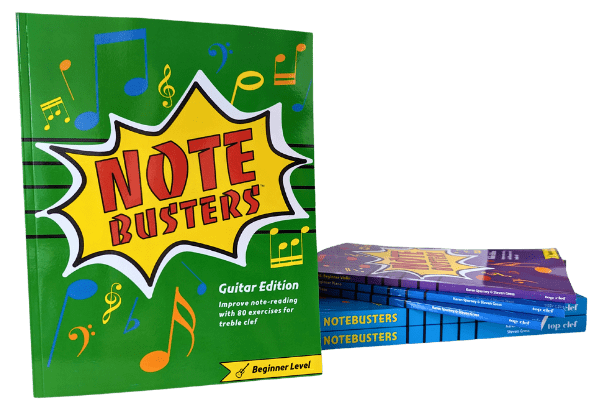 Beginner Guitar Note-Reading Music Workbook