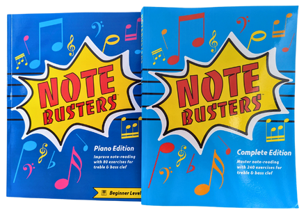 Beginner Piano & Complete Edition note-reading workbooks